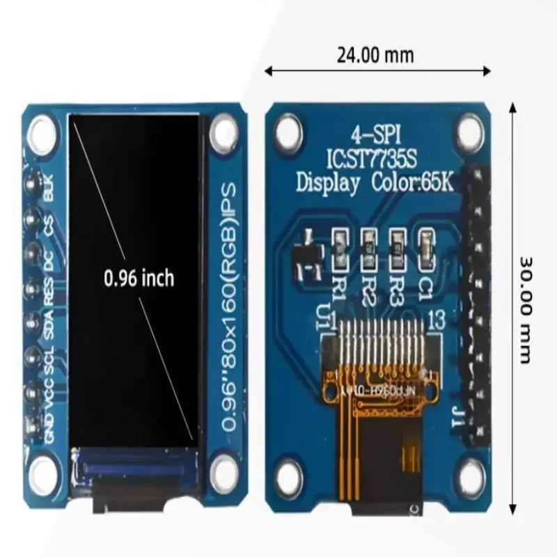 ST7735S TFT Display Module 160x80 Interactive Electronics Projects Qme
