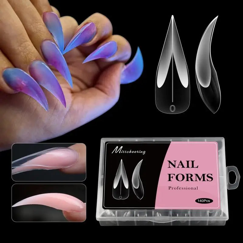 3D Eagle Claw Shape Nail Forms Extension Dragon Acrylic Nails Special Qme