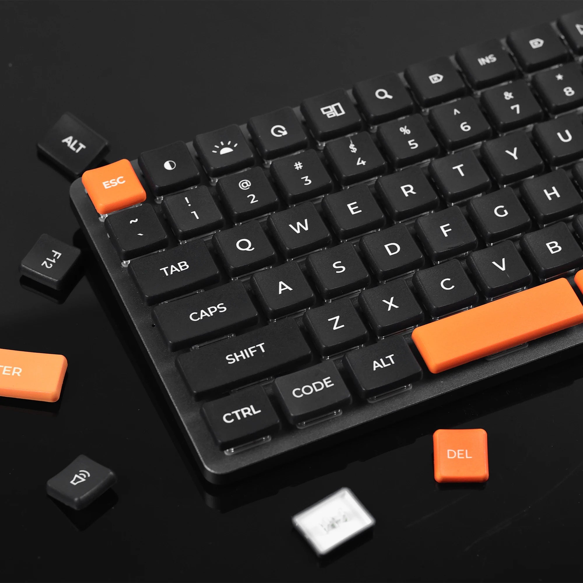 CHOSFOX Low Profile PBT Choc Keycaps for Kailh 1350 Low Profile Switch Mechanical Keyboard Ultra Thin Keycaps Qme