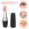 Portable Lipstick Massager Lipstick Massager Portable Black Lipstick Shape Vibration Face Massage Wand for Facial Eye Qme Default Title