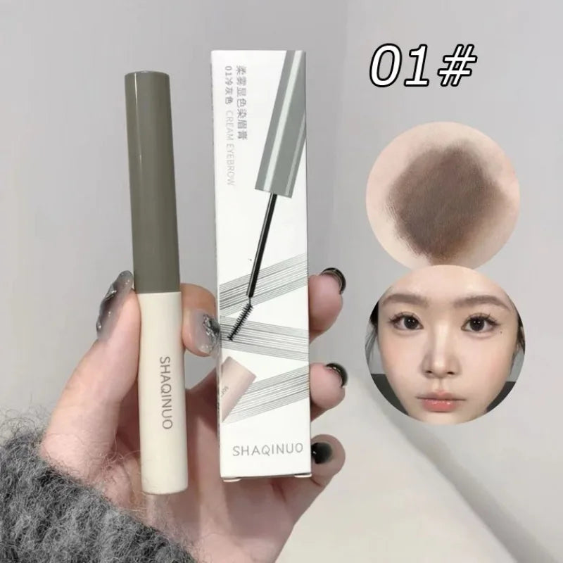 Eyebrow Dye Waterproof Long Lasting Natural Brown Eyebrow Gel Paint Eyebrow Tint Mascara Makeup Brow Enhancer Cream Cosmetics Qme A01