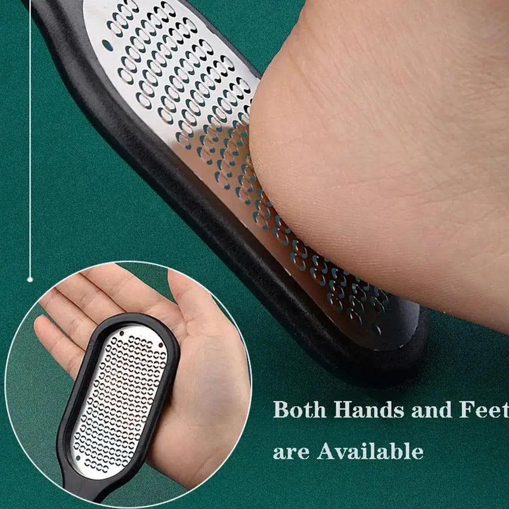 Portable Foot Scrubber Steel Callus Remover Foot File Scraper Foot File With Lid Heel Scraper Dead Skin Remove Qme