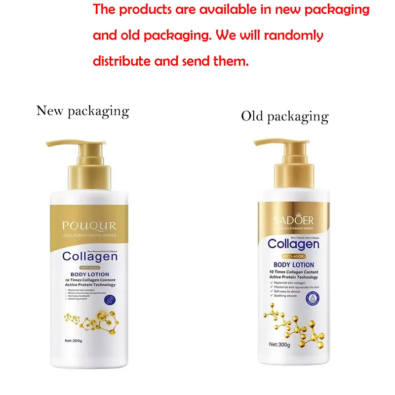 Collagen Milk Bleaching Face Body Cream Whitening Skin Moisturizing Qme