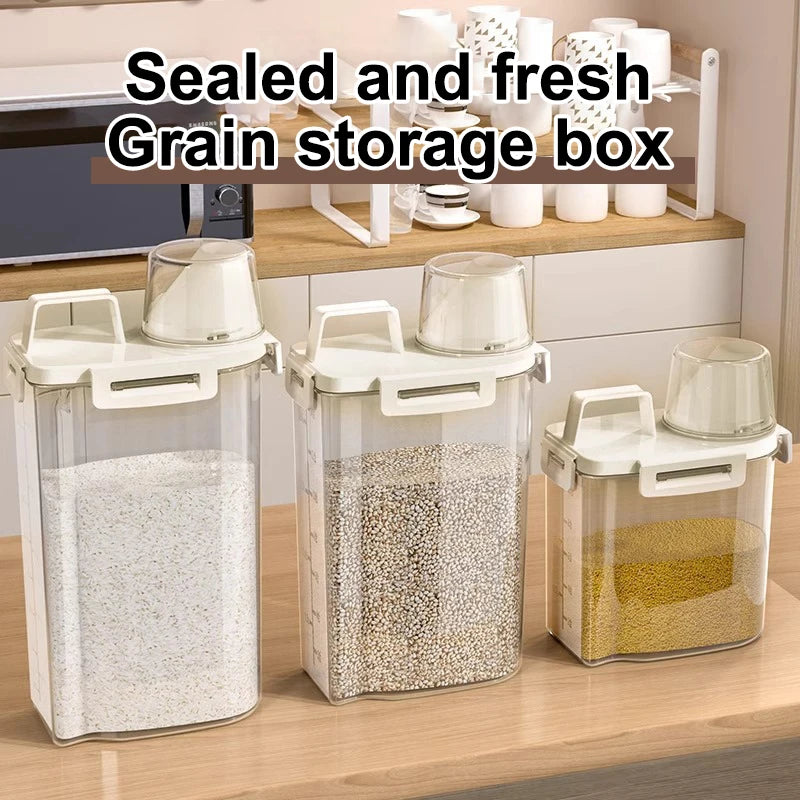 Reusable Laundry Detergent Dispenser Sealed Storage Container Grain Qme