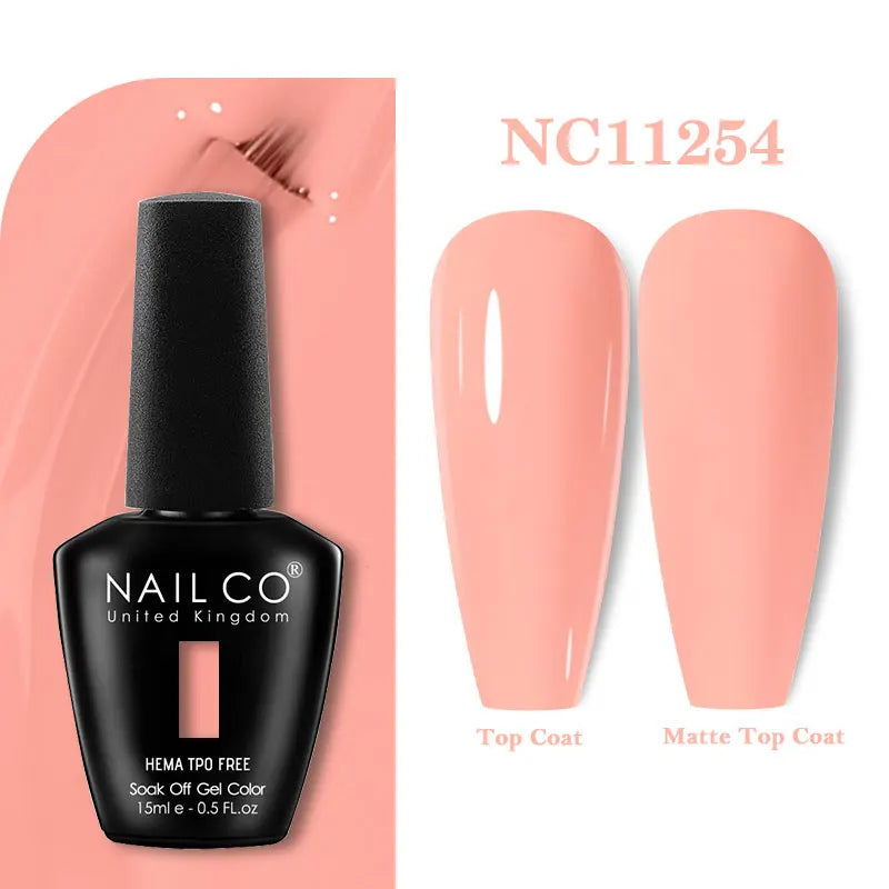 NAILCO Coat Base Gel Nail Polish Nails Art Semi Permanent Lacquer