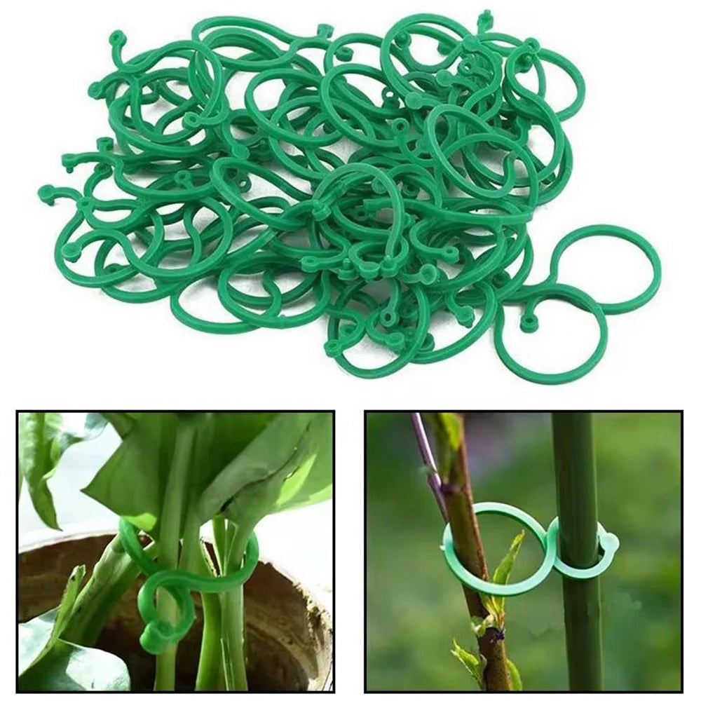 50/100/200Pcs Plant Clips for Climbing Plants Garden Clips Plant Support Clip for Gardening Clip for Support & Securing Planecu Qme Green 50pcs