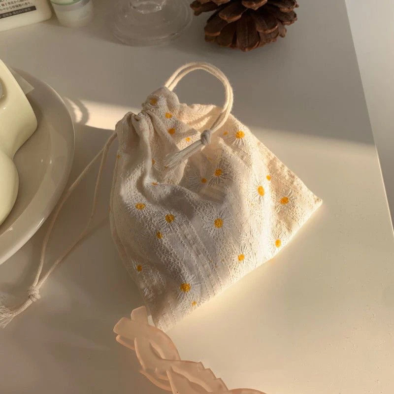 DIY Drawstring Bag Travel Dust Proof Handbags Woman Jewelry Cosmetic Qme