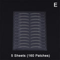 Double Eyelid Tape Handle 96 160 320 Patches Natural Invisible Qme 5 sheets E