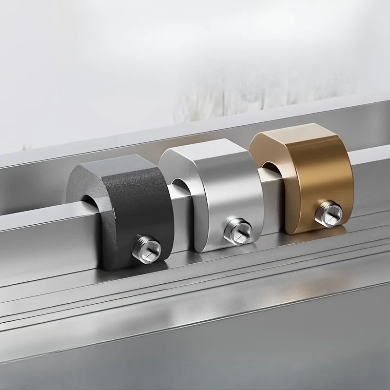 C-type window lock set, metal anti-theft door and window clips, metal safety locks for living room and bedroom windows Qme