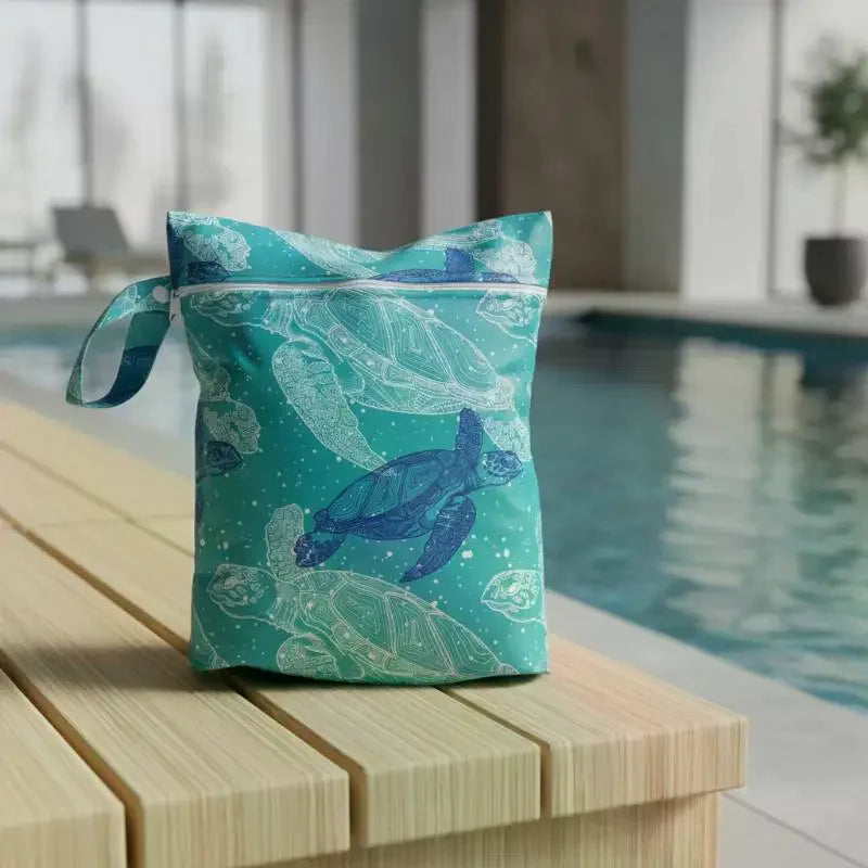 Waterproof Cloth Bag Wet Dry Bag Fashion Zipper Bag Washable Beach Pool Gym Bags For Swimsuits Wet Clothes Qme