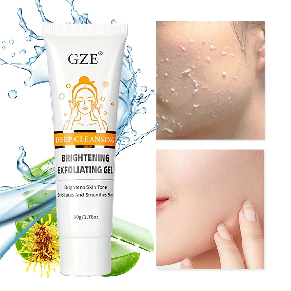 GZE Exfoliating Peeling Gel For Face, Facial Scrub Moisturizing Brightening Nourishing Repair Scrubs Face Cream Beauty Skin Care Qme