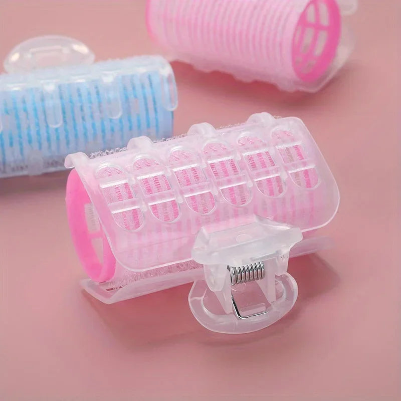 Hair Rollers Bang Roll Curler Plastic Self-adhesive Hair Curling Hairdressing Air Bangs Curls Rollers Styling Hair Tools Qme