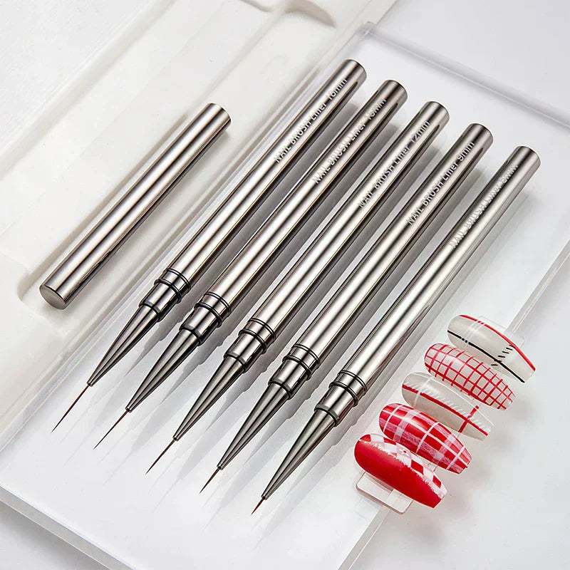 Nail Art Liner Brushes Gel Brush Polish Painting Drawing Pen Qme