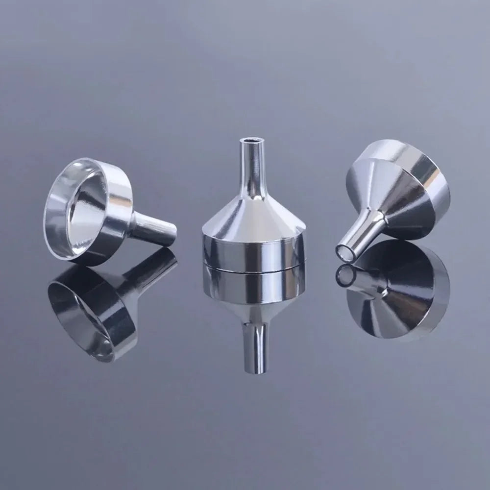 Mini Small Funnel Aluminum Alloy Perfume Dispenser Liquid Dispensing Qme