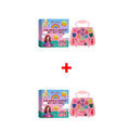 Girls Makeup Set for Children's Cosmetics Kit Princess Makeup Gift Box Lipstick Eyeshadow Blush Safe Non-Toxic Kids Beauty Toys Qme 2Set Boxed