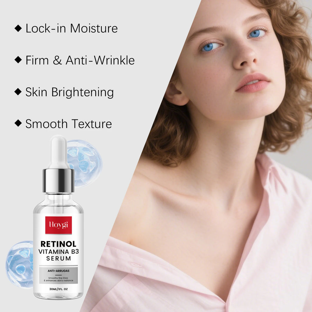 Retinol Essence Anti-Aging Serum Reduces Fine Lines Wrinkle Lifting Firming Brightening Hydrating Facial Serum Skin Care Qme
