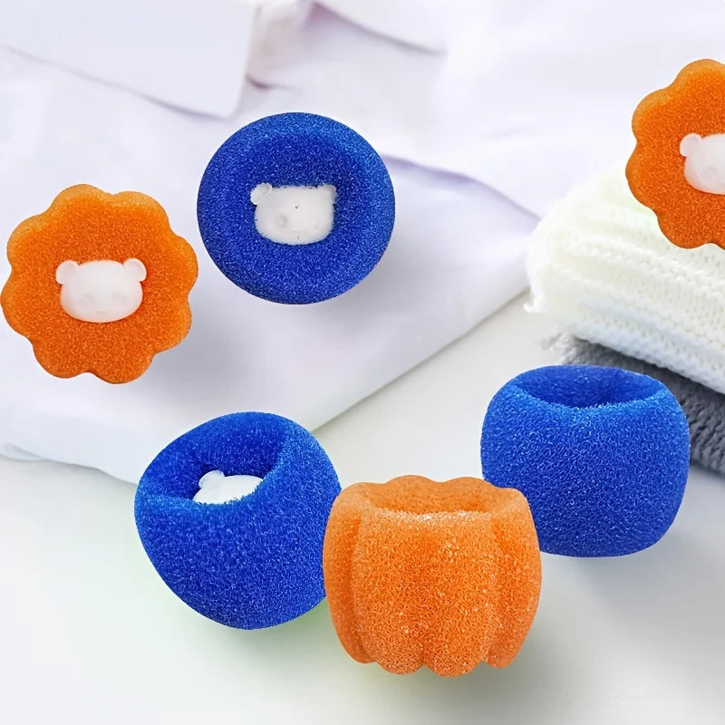 4-pack Random Sponge Laundry Ball Cleaning Qme