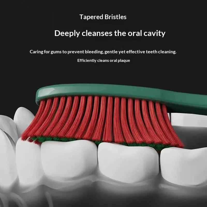 Soft Bristle Manual Toothbrushes Non-slip Handle Deep Cleaning Qme