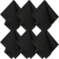 10Pc Ultra-fine Fiber Eyeglass Cloth Sunglasses Lens Cleaning Cloth Double-sided Velvet Instrument Cleaning Cloth Eyeglass Cloth Qme Black 10Pcs