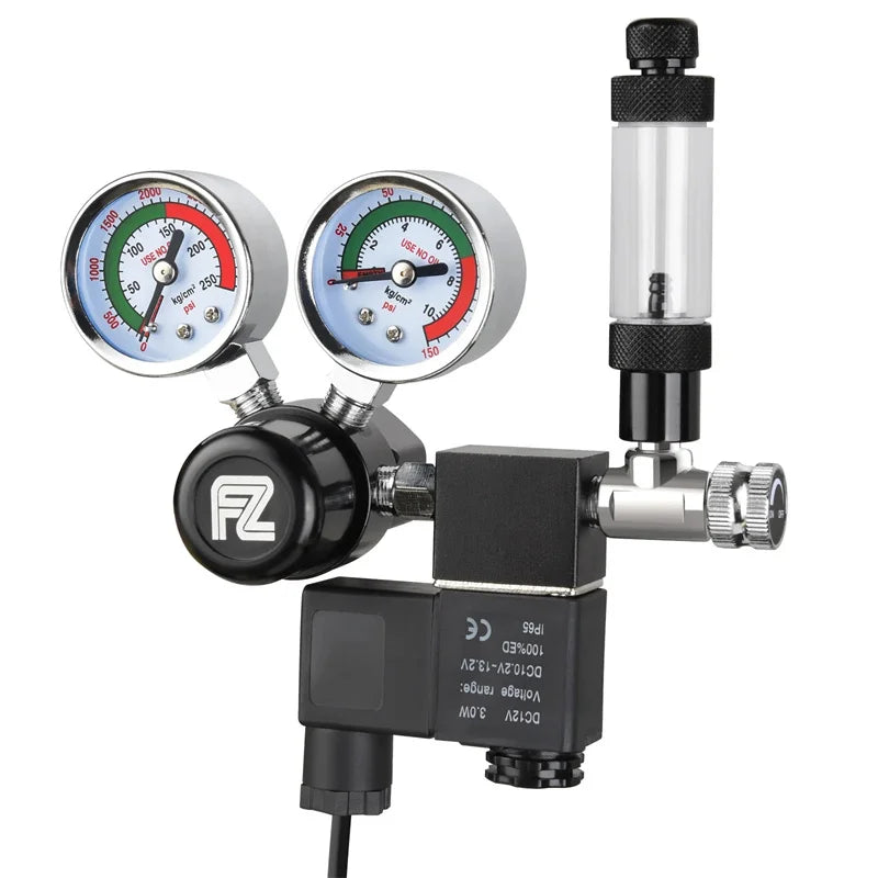 Fzone Single Stage Big Gauge Co2 Regulator Aquarium Accessories Fishbowl Cylinder Tank Bubble Counter Carbon Dioxide Reducer Fis Qme CGA320