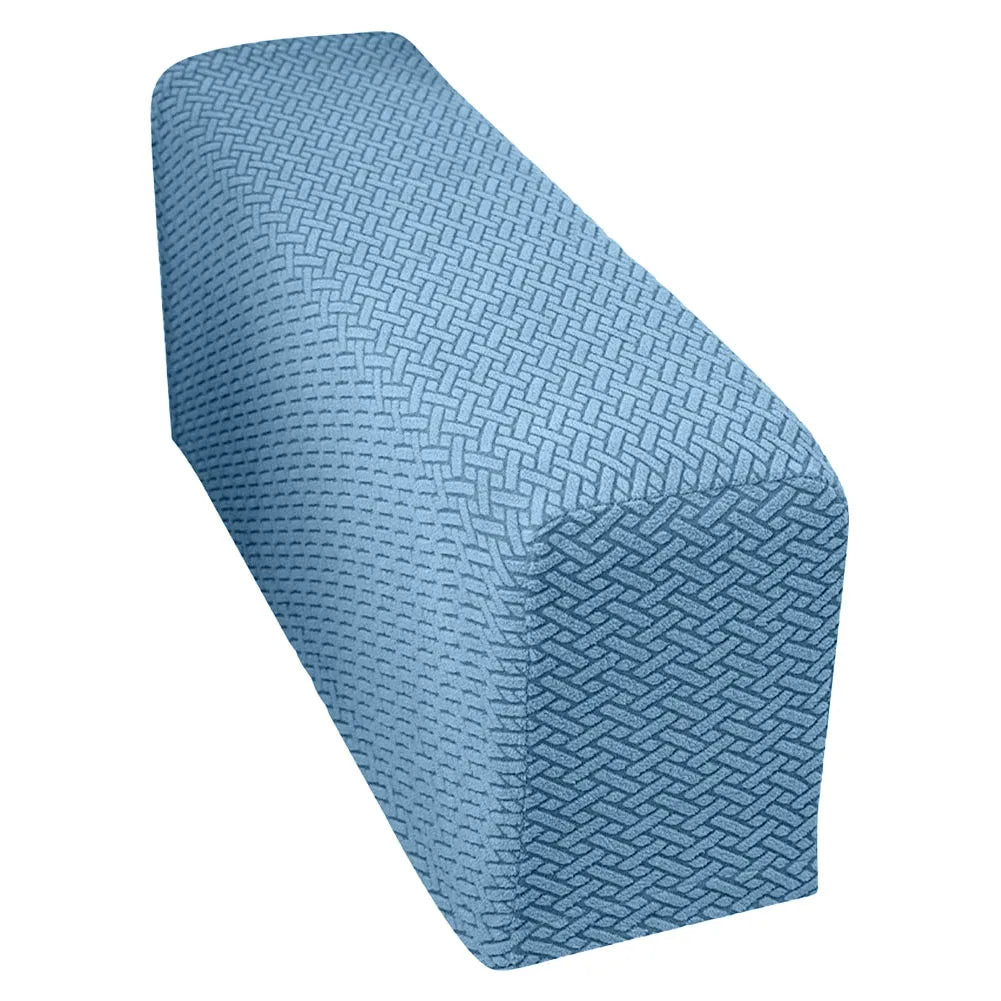 Couch Arm Covers Washable Armchair Slipcovers Checkered Pattern Armrests Chair Covers Suitable for Chairs and Sofas Qme Blue