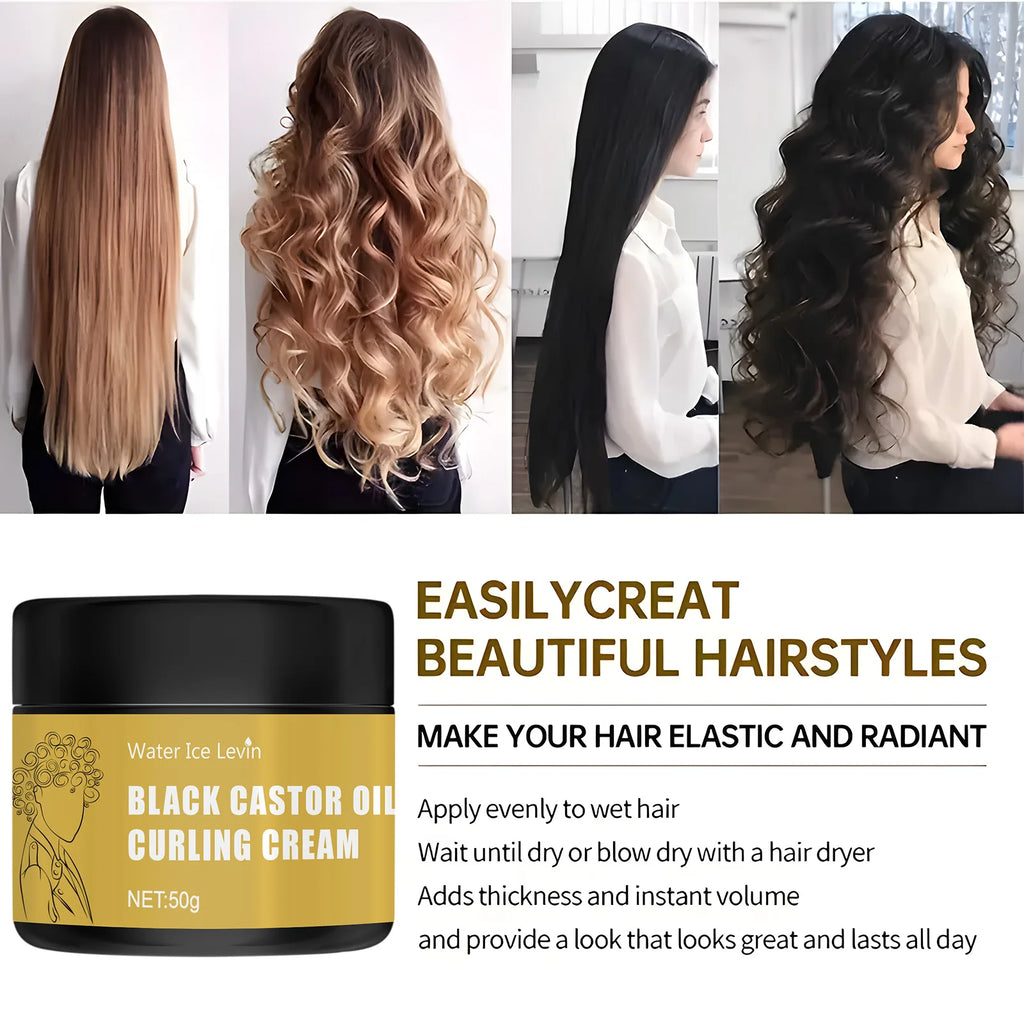 Black Castor Oil Healthy Moisturizes And Defines Curls Suitable For Dry Curly Hair For Both Men And Women,Repair Hair Tangles Qme