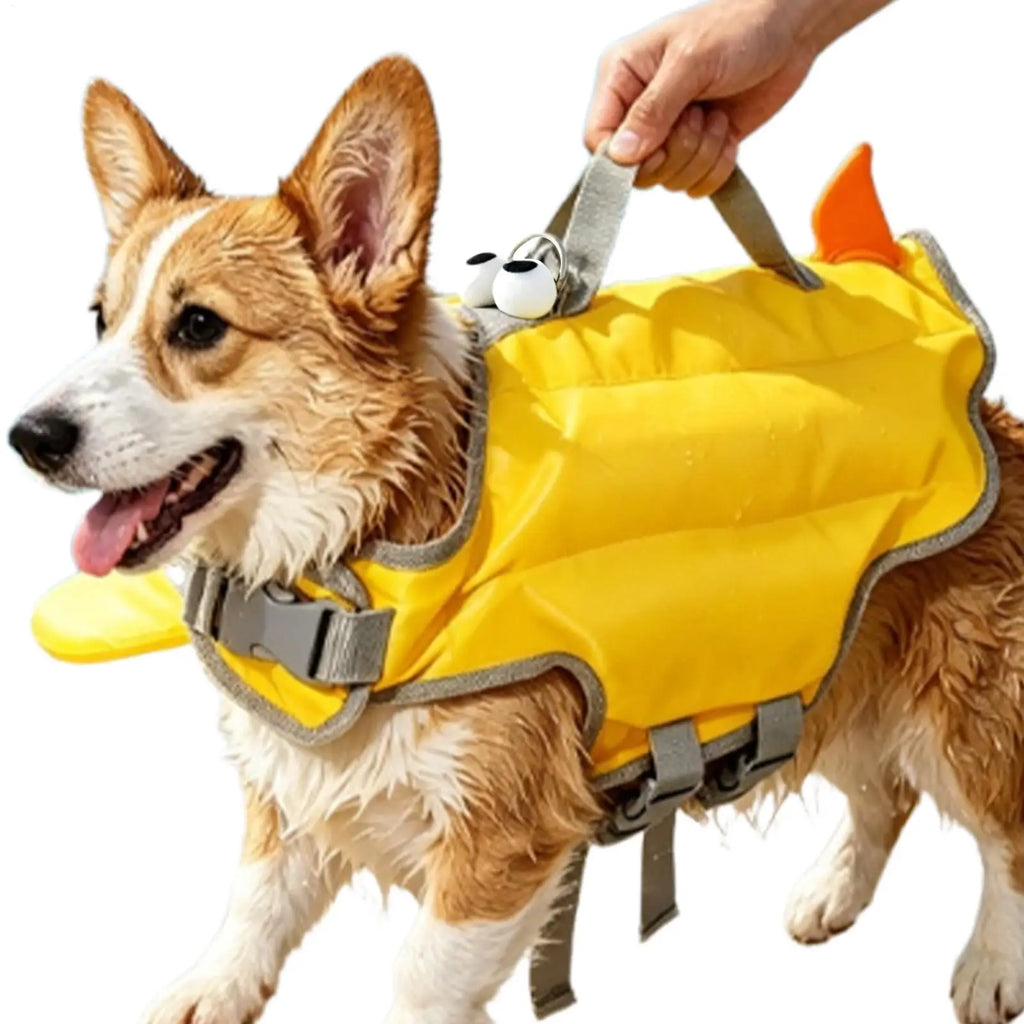 Dog Swim Vest Waterproof Breathable Clothes Dog Swimming Vest Floating Jacket for Puppy Small Medium Pet Pool Outdoor Lake River Qme