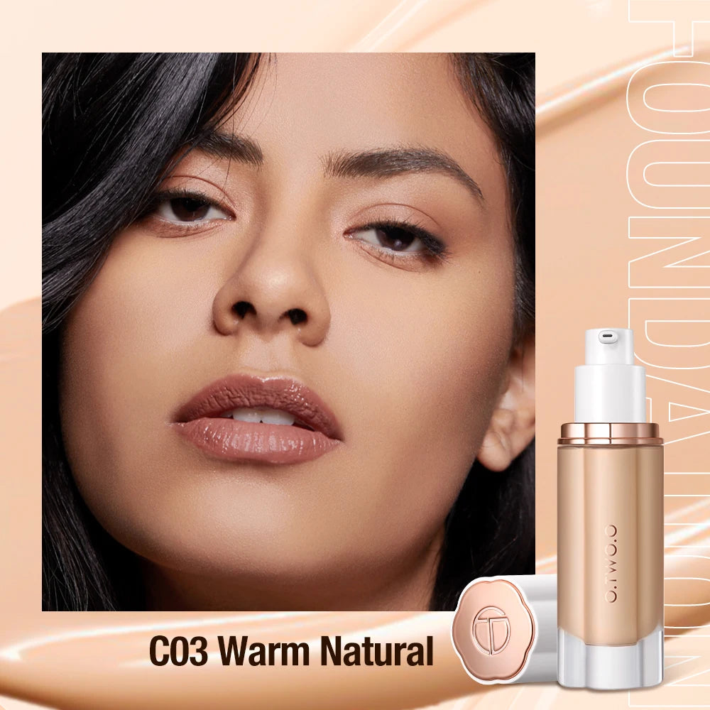 O TWO Liquid Foundation Cream Face Coverage Makeup Base Soft Mist Qme C03 China Mainland