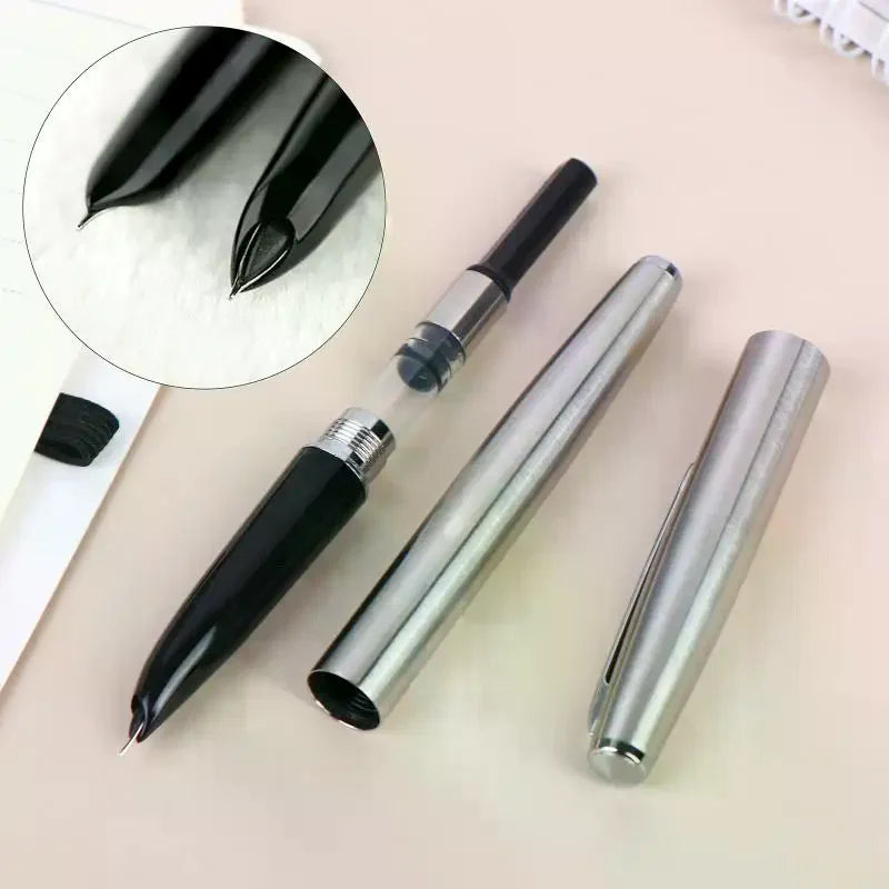 911 Steel Fountain Pen Extra Fine Nib Smooth Writing Inking Pens Qme