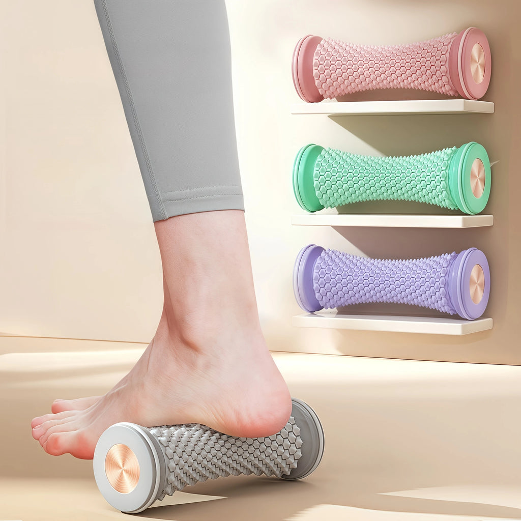 Foot Fascia Roller Massage Deep Tissue Textured Surface Home Use Qme