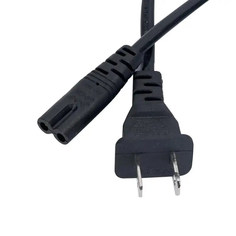 US Plug Power Cable 2pin Figure 8 Compatible Devices 2 Prong Qme