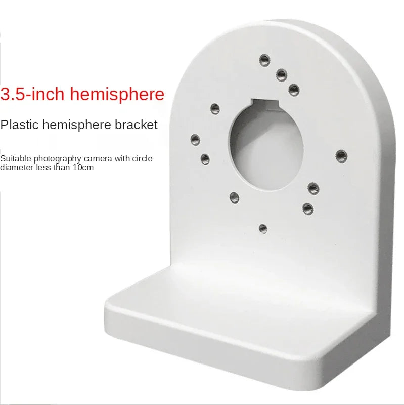 2pcs Surveillance Camera Hemisphere Conch Wall Mount ABS Plastic Bracket 2.5 Inch 3 Inch Camera Monitor Head Universal A31 Qme 2pcs