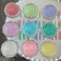 9 Macaron Sugar Diamond Nail Polish Powder DIY Art Charm Suitable Qme 1 set