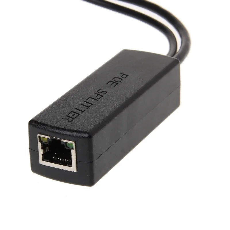5PCS 10/100M IEEE802.3at/af Power Over Ethernet PoE Splitter Adapter For IP Camera 80x27x22mm/3.15x1.06x0.87in Qme