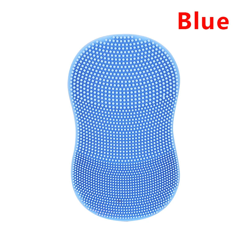 Silicone Facial Cleansing Brush Professional-grade Skin Care Tool Qme Blue