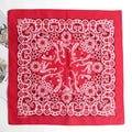 Hip Hop 100 Cotton Bandana Square Scarf Black Paisley Riding Headband Qme black One Size