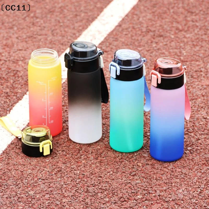 Gradient Sports Water Bottle Portable Large Capacity Plastic Cup Gym Qme
