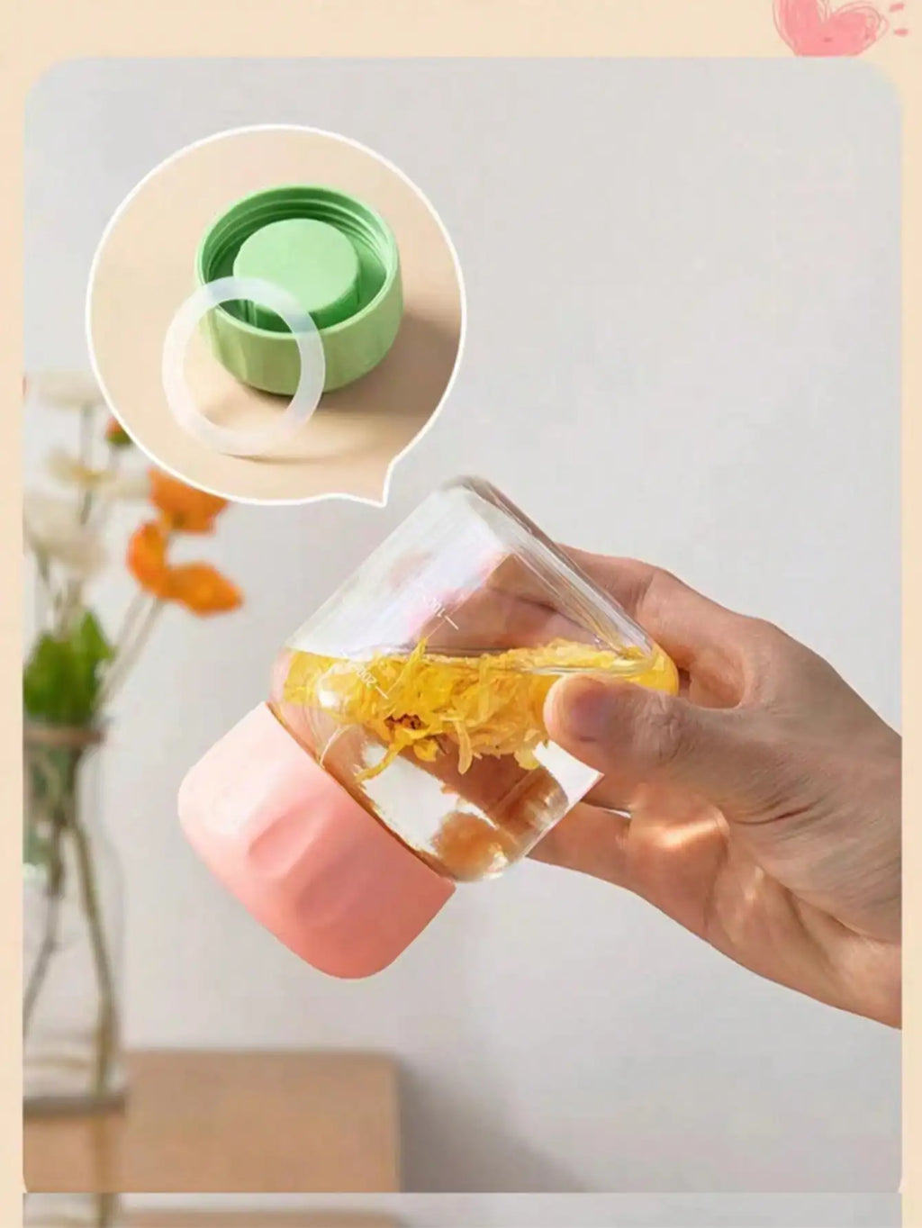 Mini Water Cup Glass Milk Women's Coffee Portable Appearance Chubby Qme