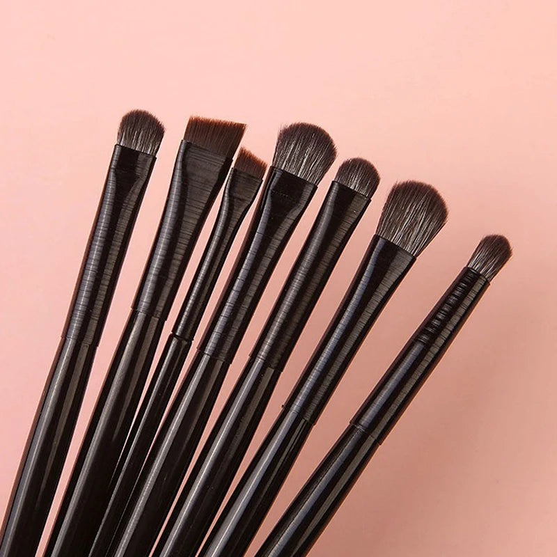 8 Women's Soft Eyeshadow Eyeliner Eyebrow Makeup Brushes Professional Qme