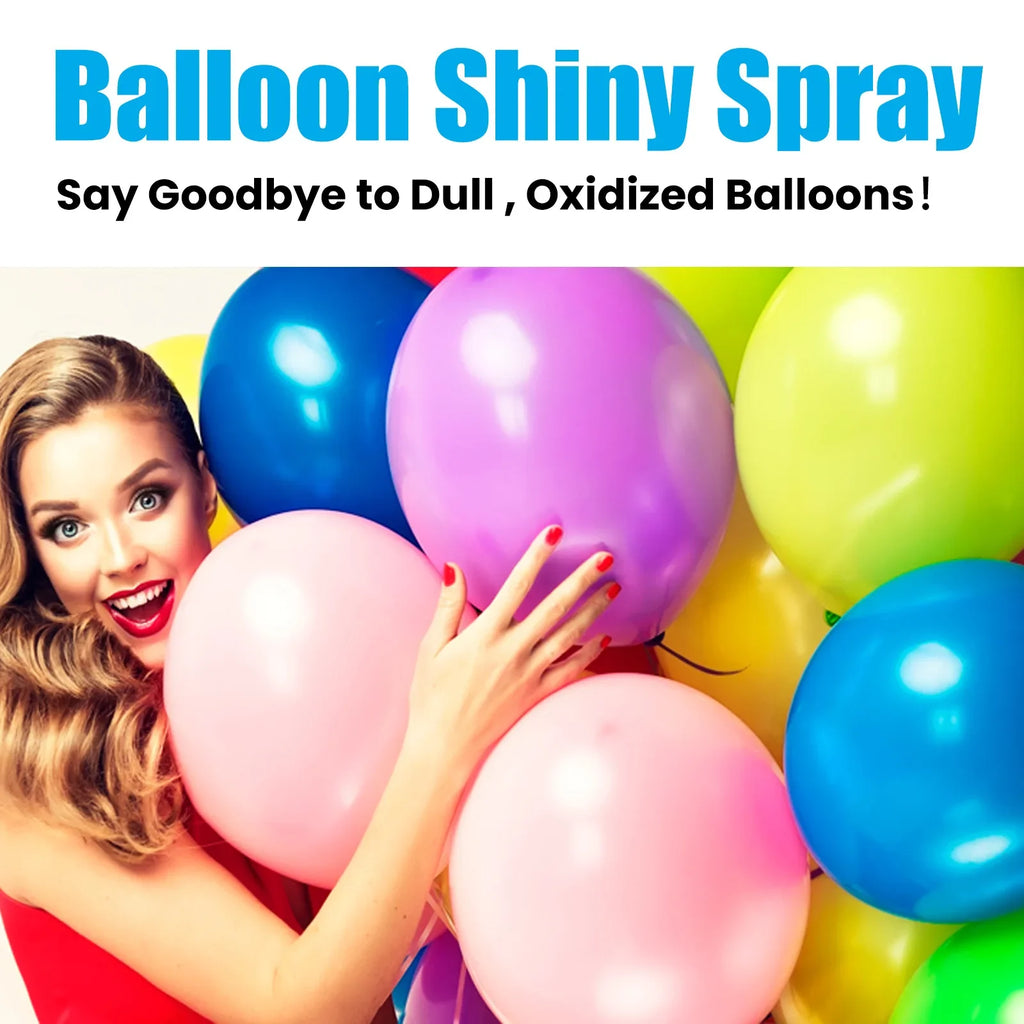 Shiny Glow Balloon Spray Balloon Brightener Fading Resistant Lasting Shine Polish Maintenance Party Enhance Balloon Precise Mist Qme