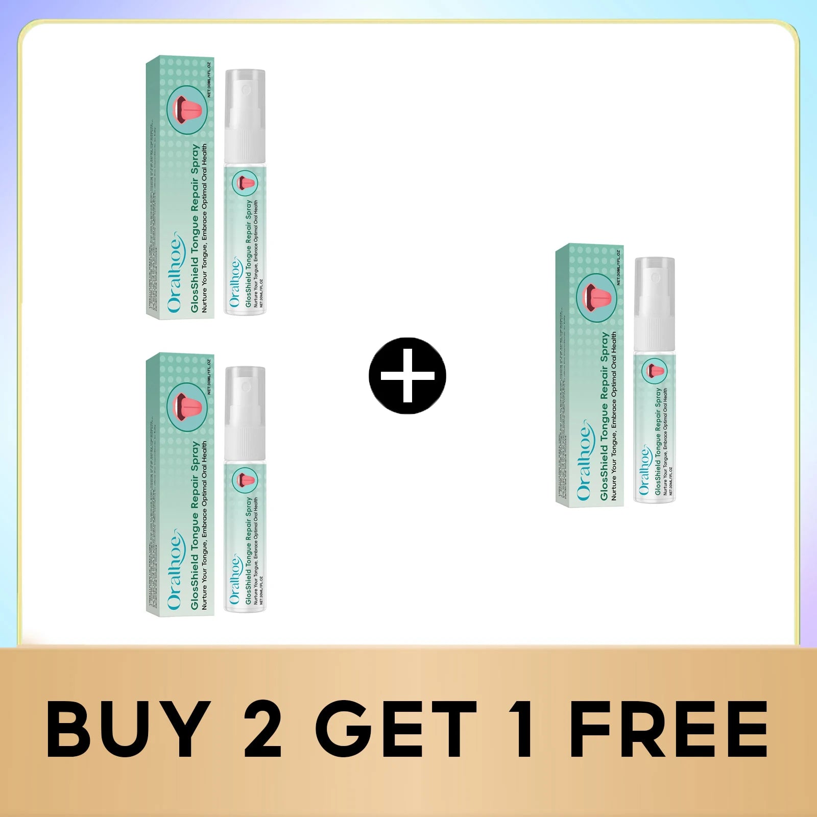 Tongue Repair Spray Reduce Inflammation Swelling Prevent Ulcers Fight Bad Breath Healthy Oral Hygiene Care Mouth Freshener Spray Qme Buy 2 get 1 free