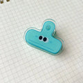 Cartoon Big Eye Binder Clips Cute Vibrant Assorted Colors Bulk School Qme Blue