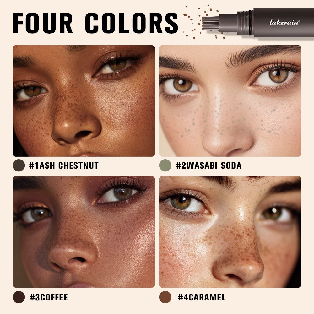 Natural Realistic Freckle Pen Smudge-proof Waterproof Long-lasting Qme