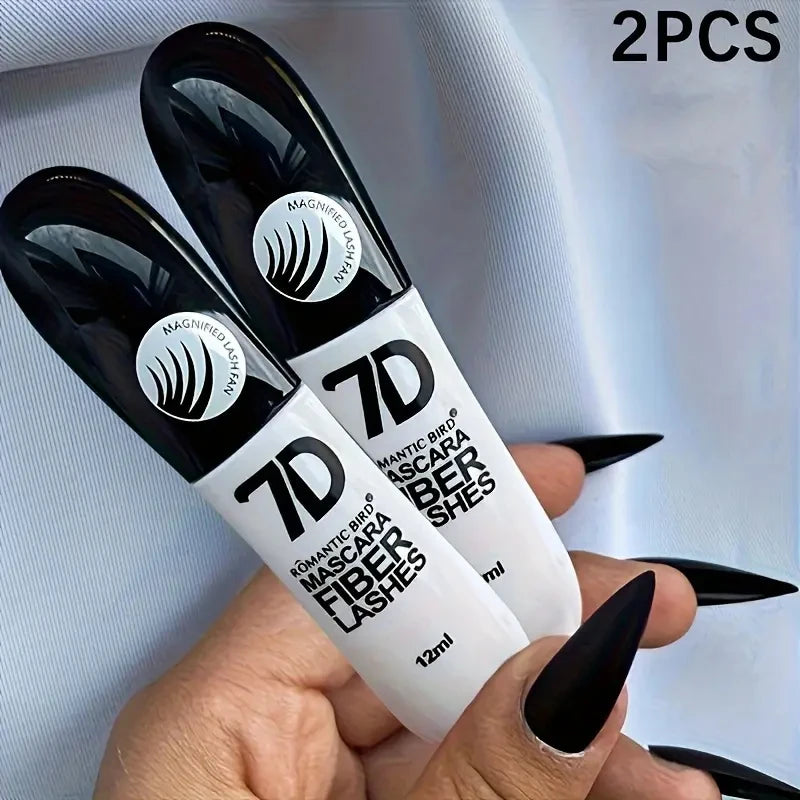 1/2/3PCS 9D Fiber Mascara Set Waterproof Durable Curling Mascara Sweatproof Anti-smudge Slimming Base Mascara for all skin types Qme 2 PCS