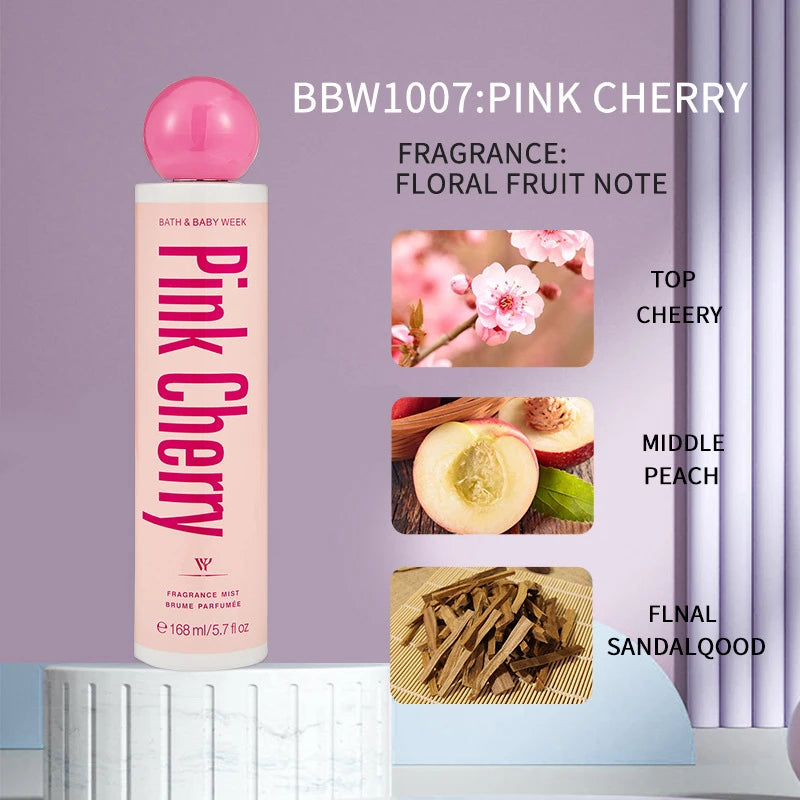 Chocolate Gourmet Perfume Spray Natural Unisex Creamy Cherry Scent Qme Pink Cherry 168ml