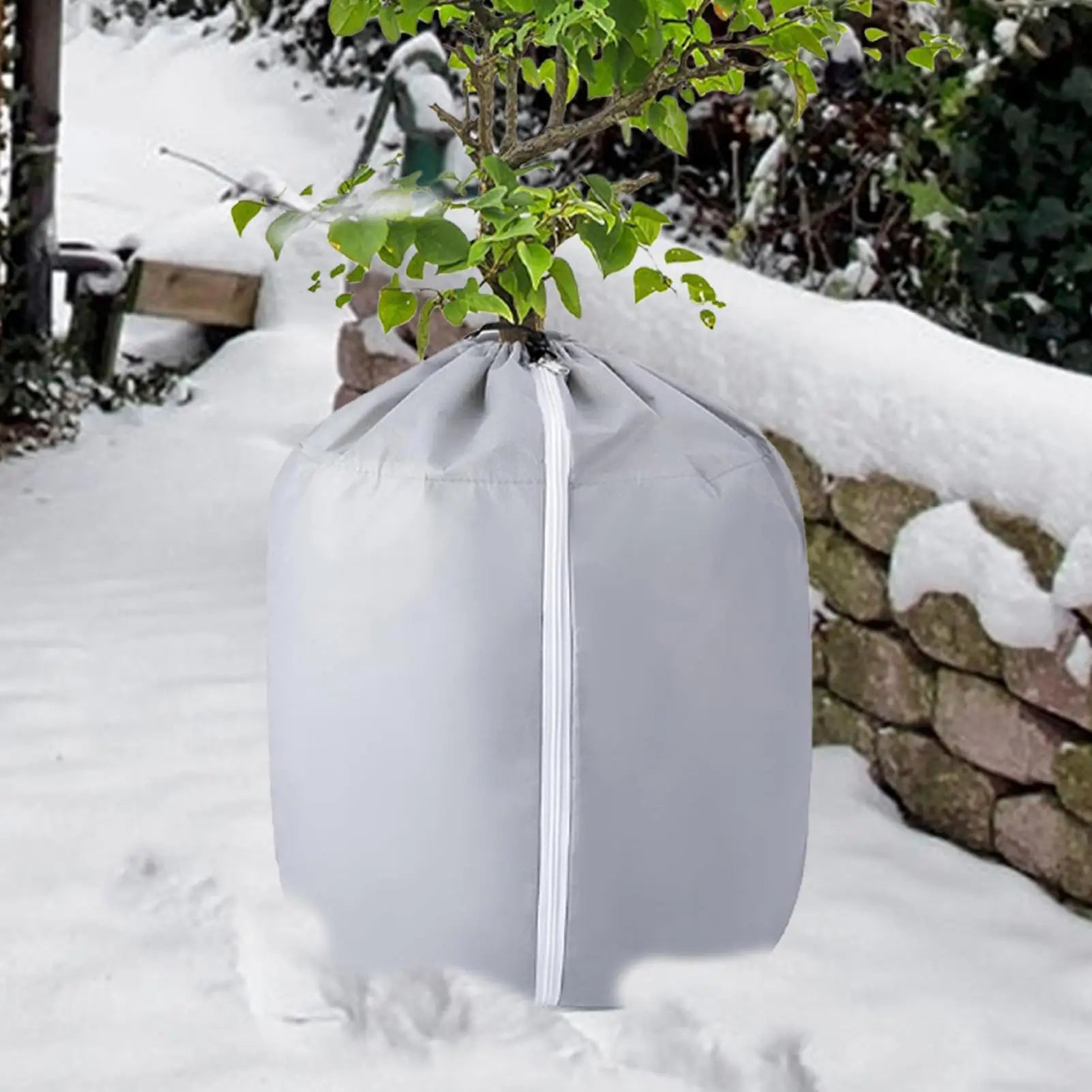 Winter Garden Pot Covers Reusable Warm Winter Plant Protection Planter Supplies for Soil Sun Shade Snow Lawn Pathway Patio Porch Qme