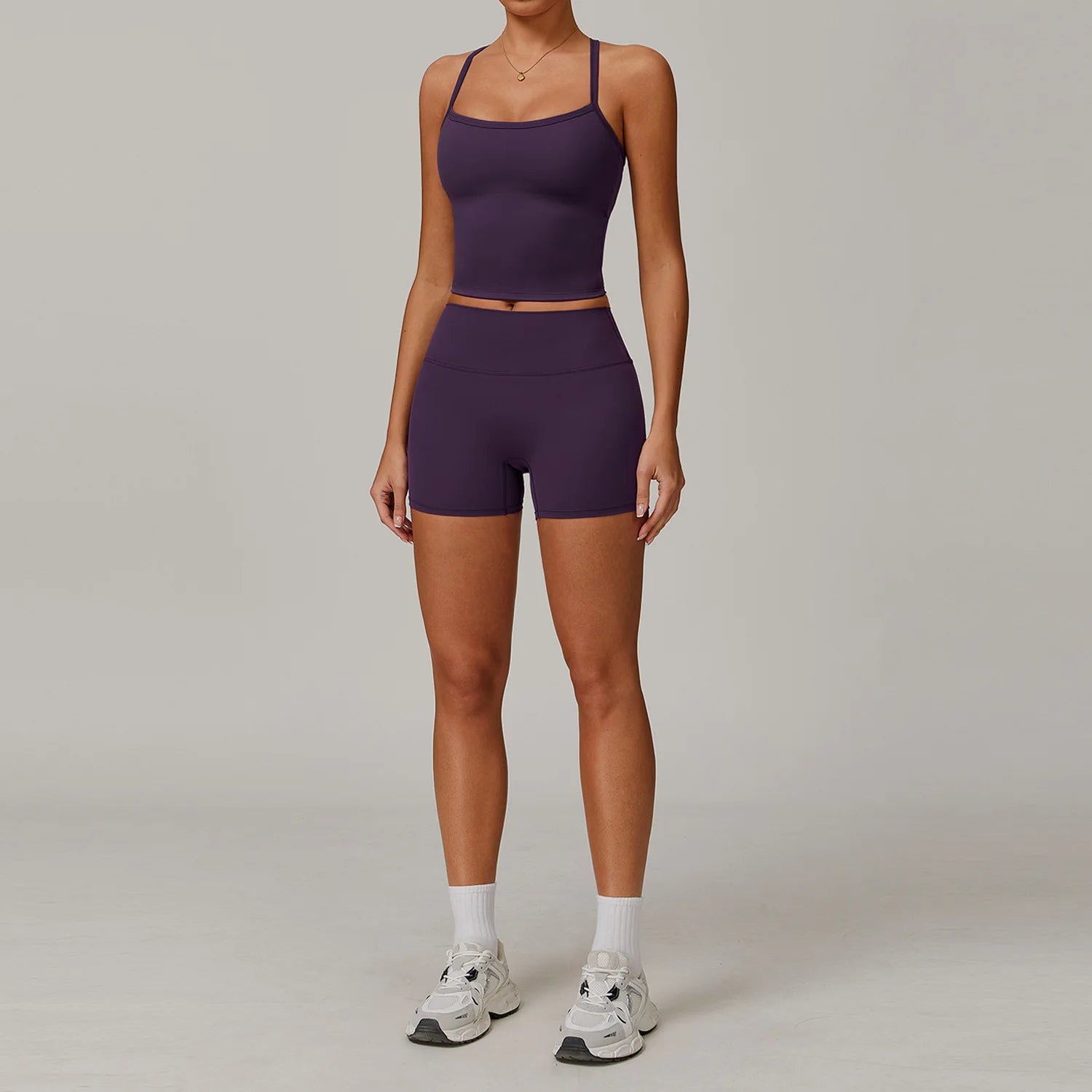 A 2PCS Yoga Suit Sports Set Gym Set Women Tracksuit Running Workout Clothes Long Sleeve Sports Bra Athletic Wear Yoga Clothing Qme