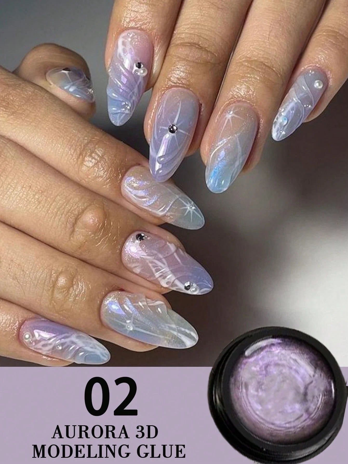 3D Nail Art Molding Gel Stereo Carve PVC Soft Solid Knead Into Qme 002
