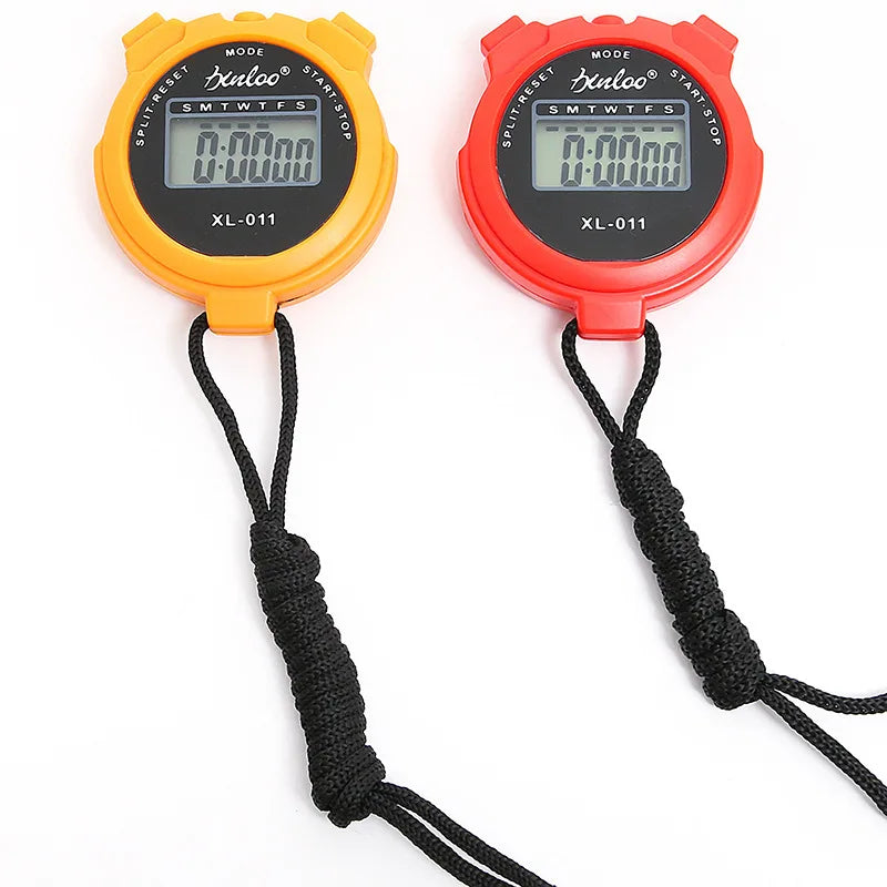 Portable Handheld Sports Stop Watch Digital Display Fitness Timer Qme