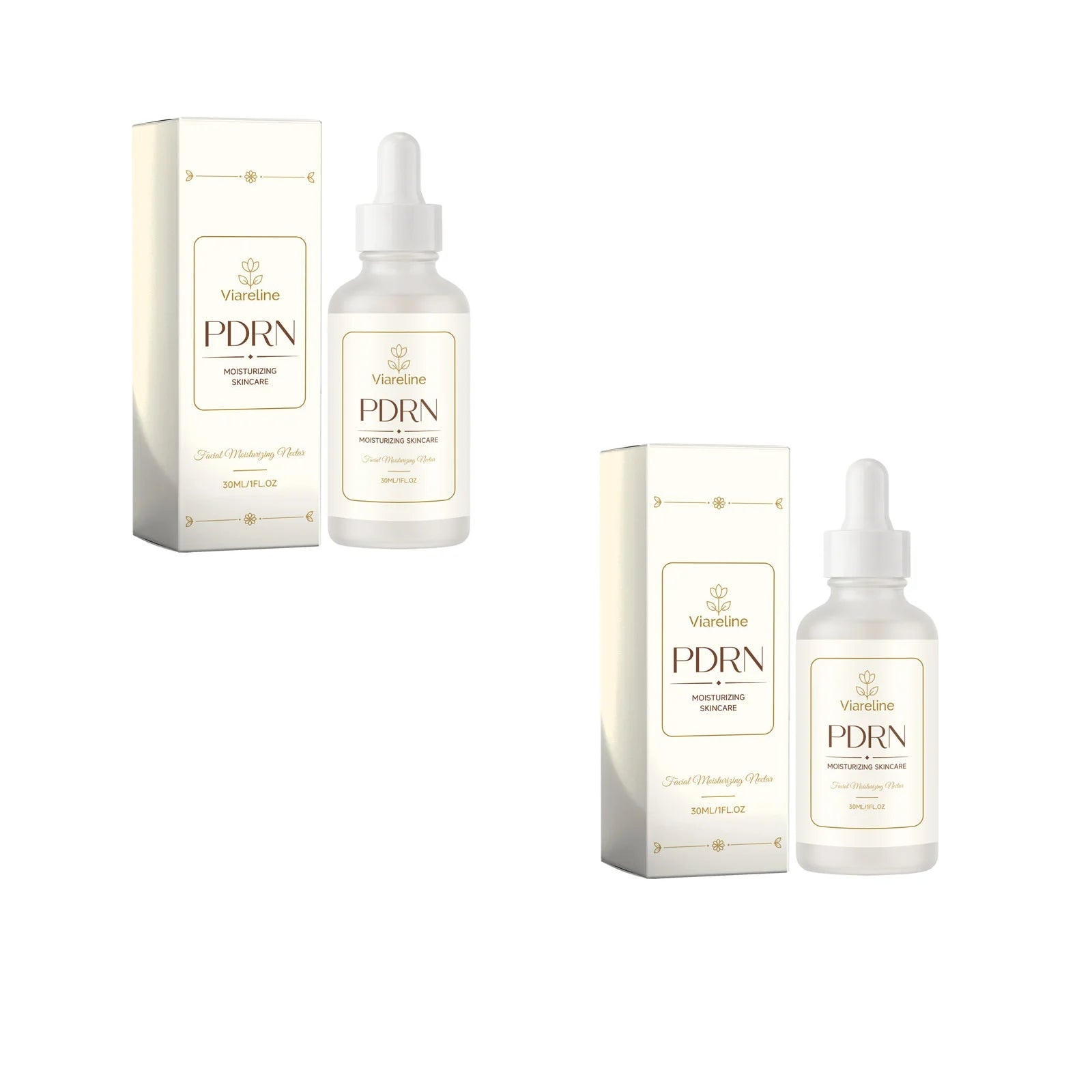 Viareline Facial Moisturizing Serum Improve Dullness Repair Dryness Qme 2 X 30ml Boxed